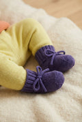 Wollen babysokjes – merinowol – Violet