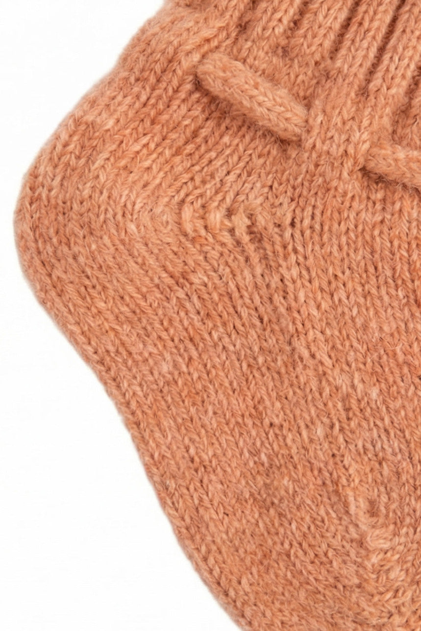 Wollen babysokjes – merinowol – Peach Fuzz