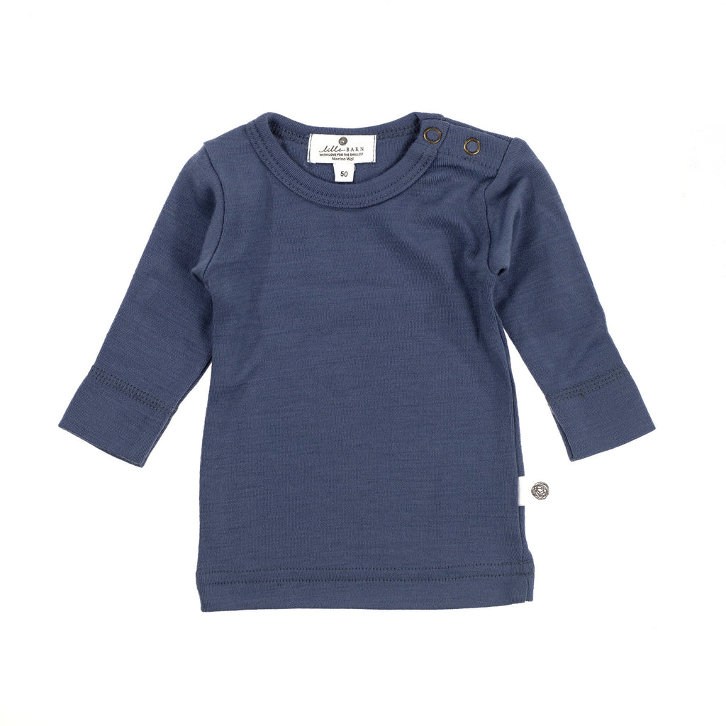 Wollen baby- en kindertrui – merinowol – Vintage Indigo