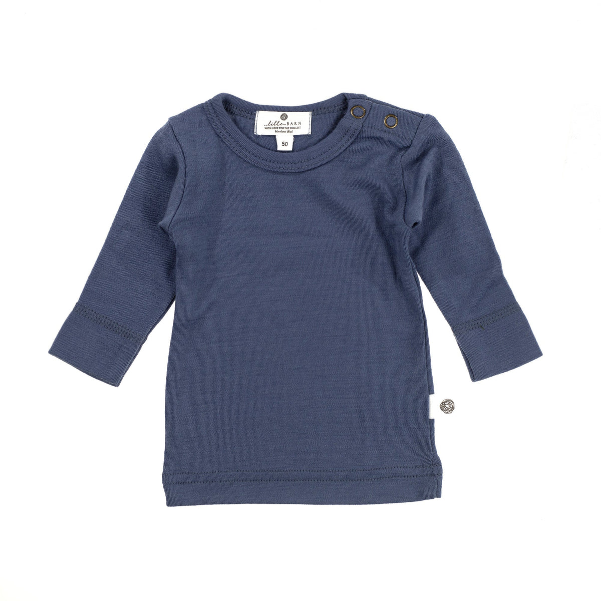 Wollen baby- en kindertrui – merinowol – Vintage Indigo