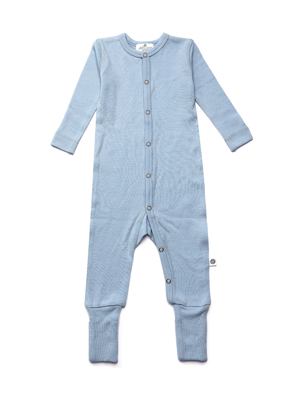 Wollen babypakje – merinowol – Blue Fog