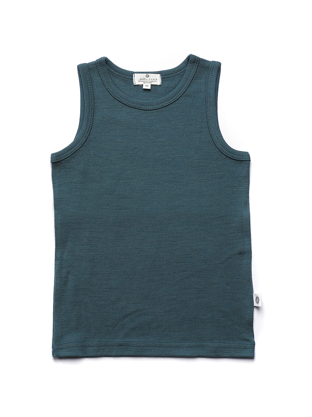 Wollen kinderhemd – merinowol – Orion Blue