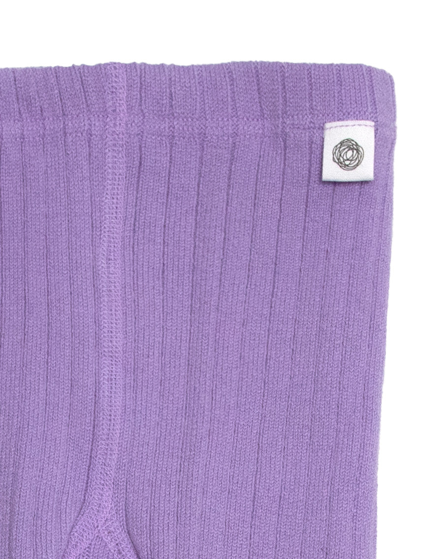 Wollen baby- en kindermaillot gebreid – merinowol – Orchid