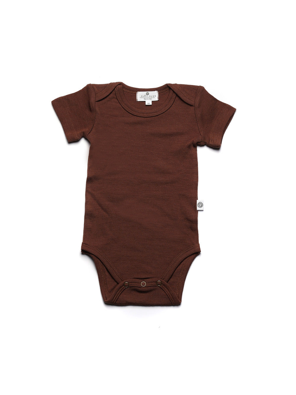 Wollen romper korte mouwen – merinowol – Cinnamon