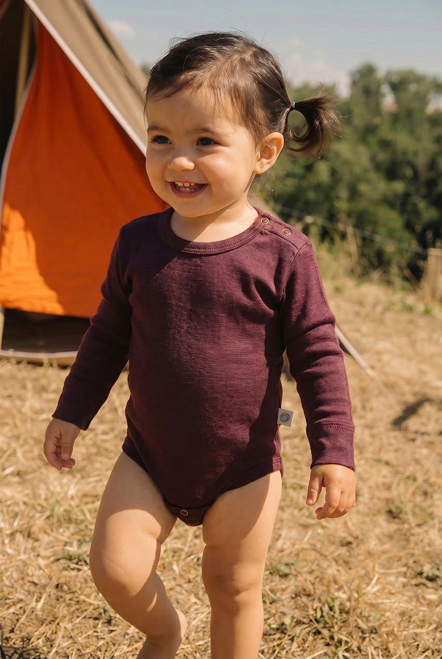 Wollen romper lange mouwen – merinowol – Fig