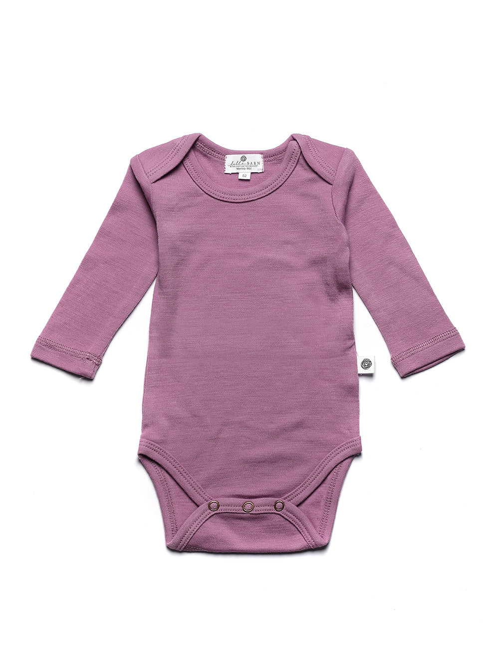 Wollen romper lange mouwen – merinowol – Lavender Mist