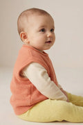 Merinowol gebreide babyspencer – Peach Fuzz