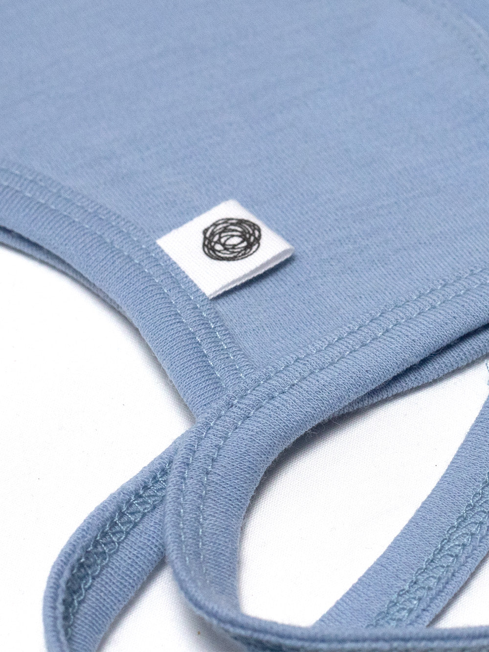 Baby wollen strikmuts – merinowol – Blue Fog