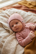 Baby wollen strikmuts – merinowol – Misty Rose