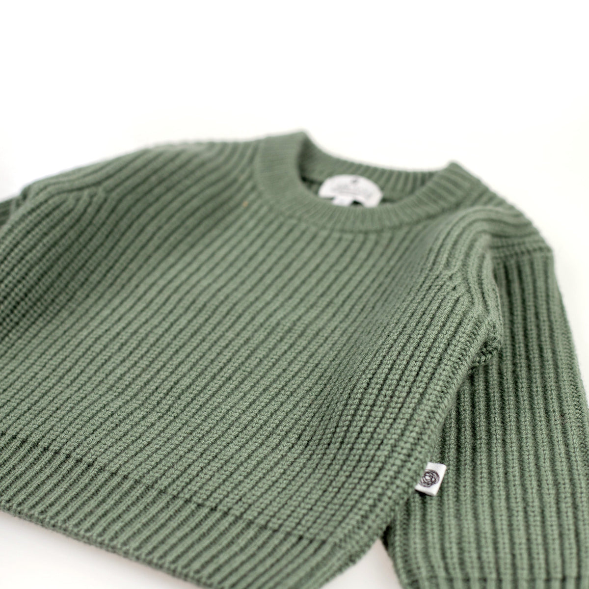 Gebreid wollen babytruitje – merinowol – Harper