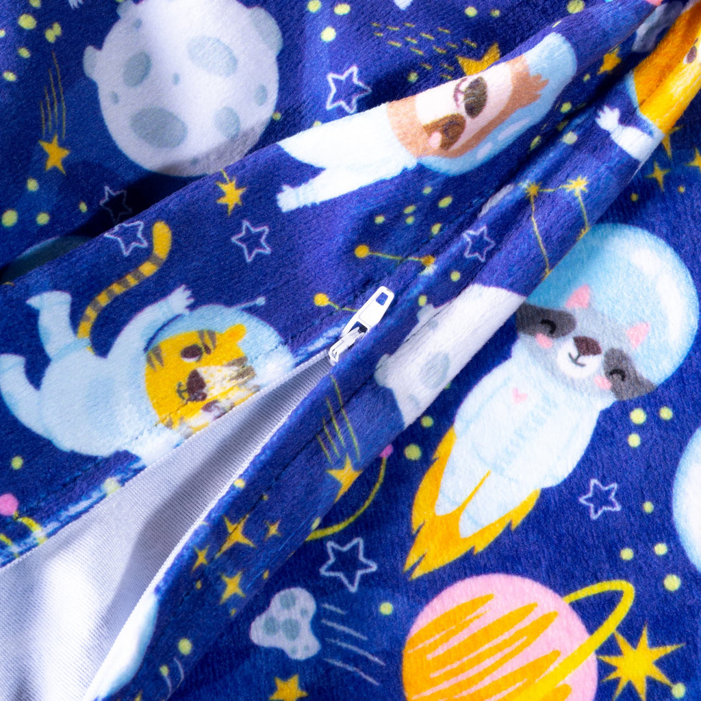 Verzwaringsdeken hoes - 100x150 cm - Astronaut - Minky