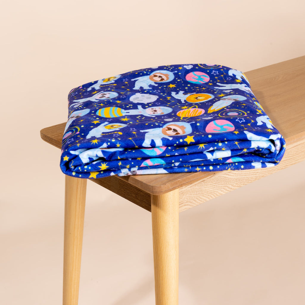 Verzwaringsdeken hoes - 100x150 cm - Astronaut - Minky