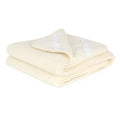 Wollen onderlegger peuterbed – merinowol – 70 × 160 cm – Naturel
