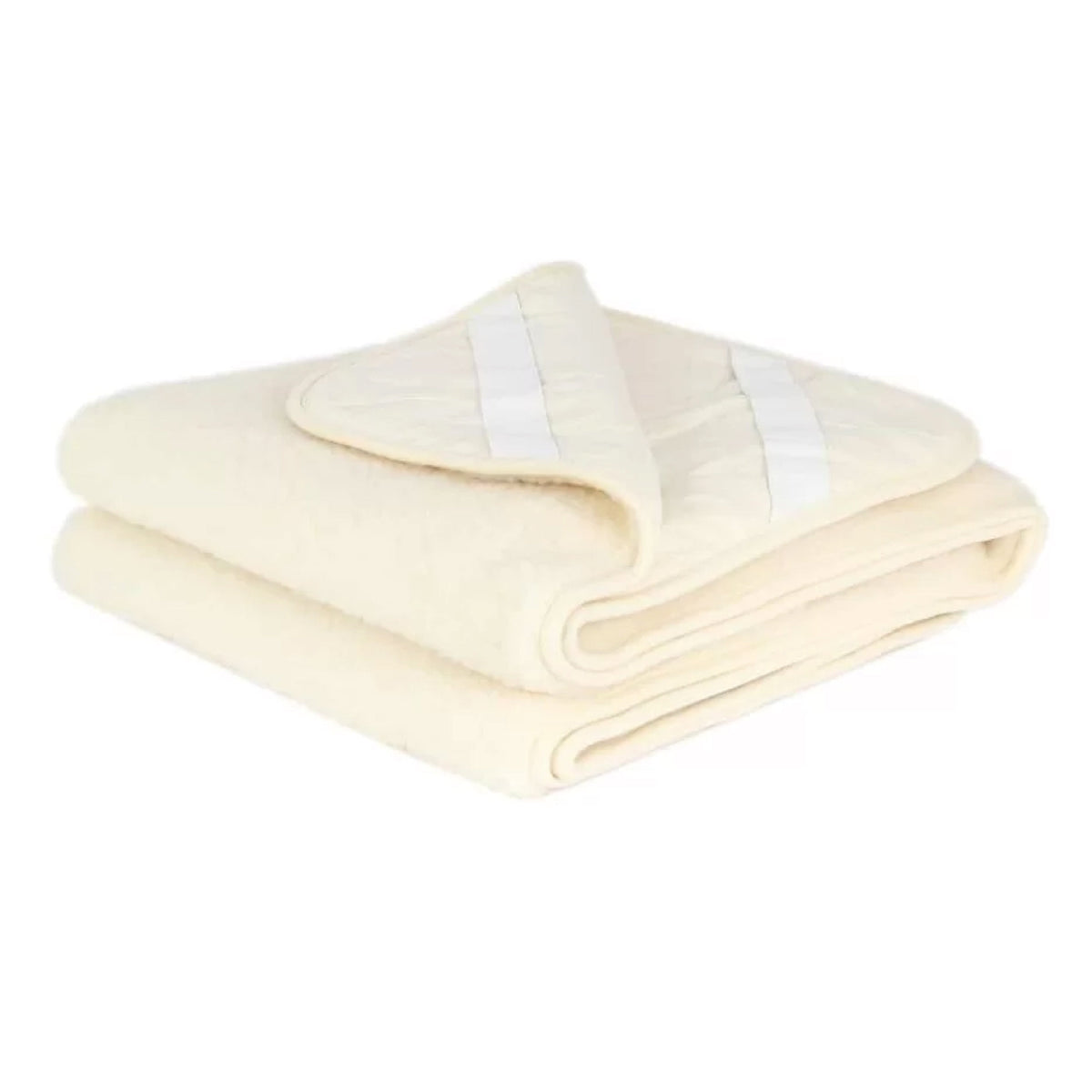 Wollen onderlegger peuterbed – merinowol – 70 × 160 cm – Naturel