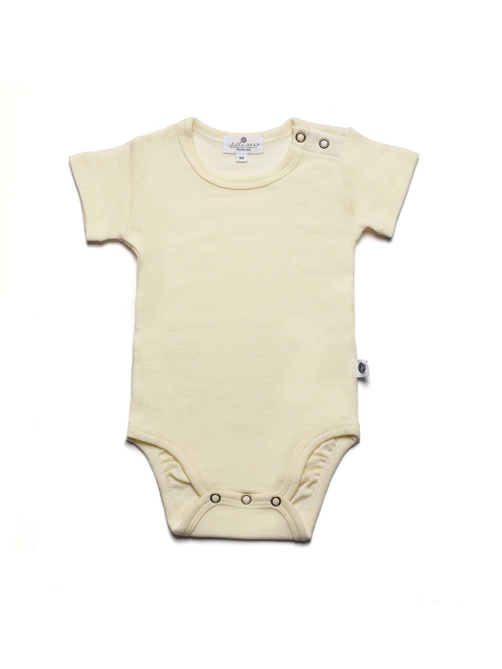 Wollen romper korte mouw – merinowol – Naturel