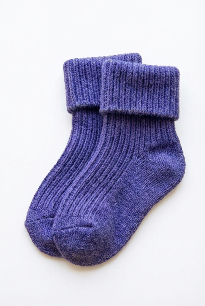 Wollen babysokjes – Violet