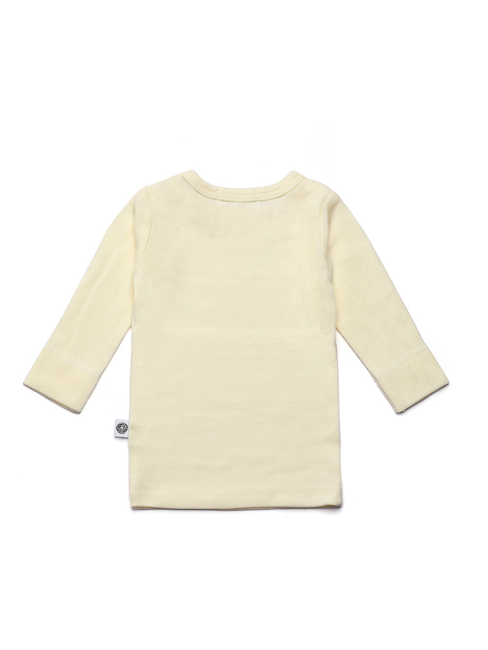 Wollen babytrui met lange mouwen – merinowol – Naturel