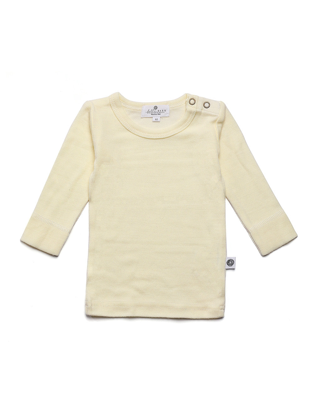 Wollen babytrui met lange mouwen – merinowol – Naturel