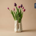 Coral flower holder – Ecru – Multi-spout vase