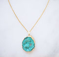 Turquoise Druzy Sprinkle Necklace for Confidence