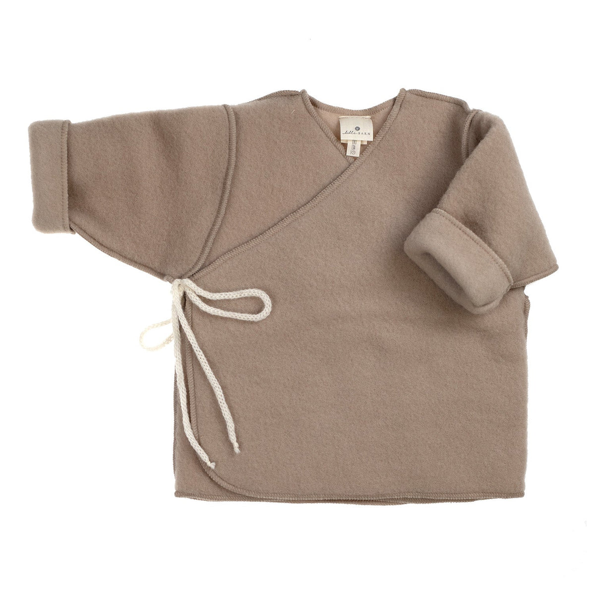 Wollen babyvestje – merinowol fleece – Beige