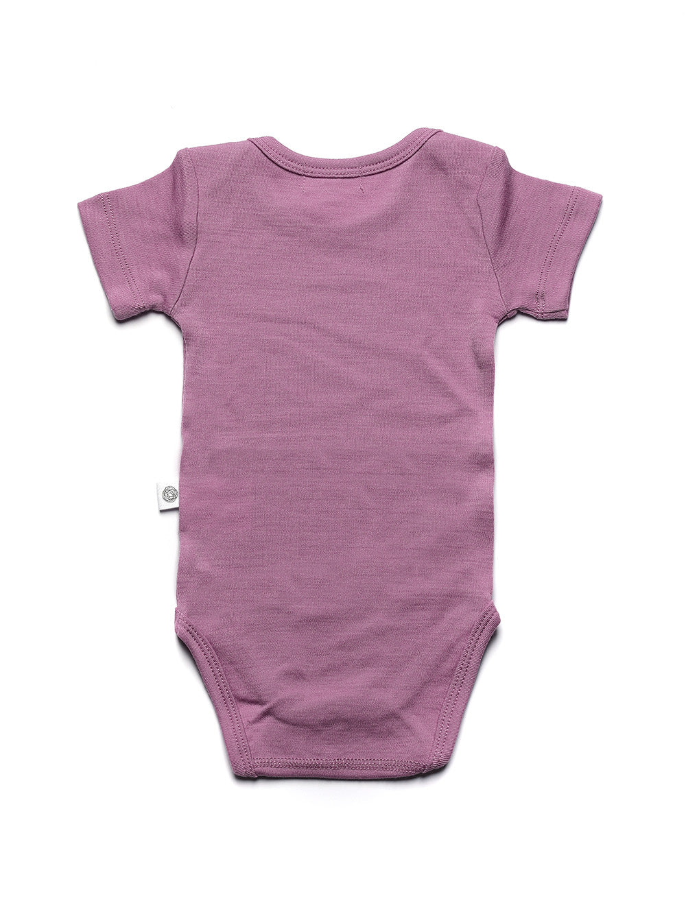 Wollen romper korte mouwen – merinowol – Lavender Mist