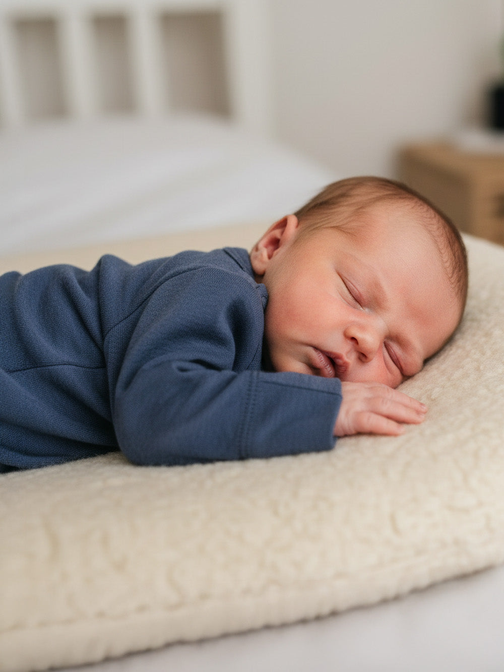 Wollen baby- en kindertrui – merinowol – Vintage Indigo